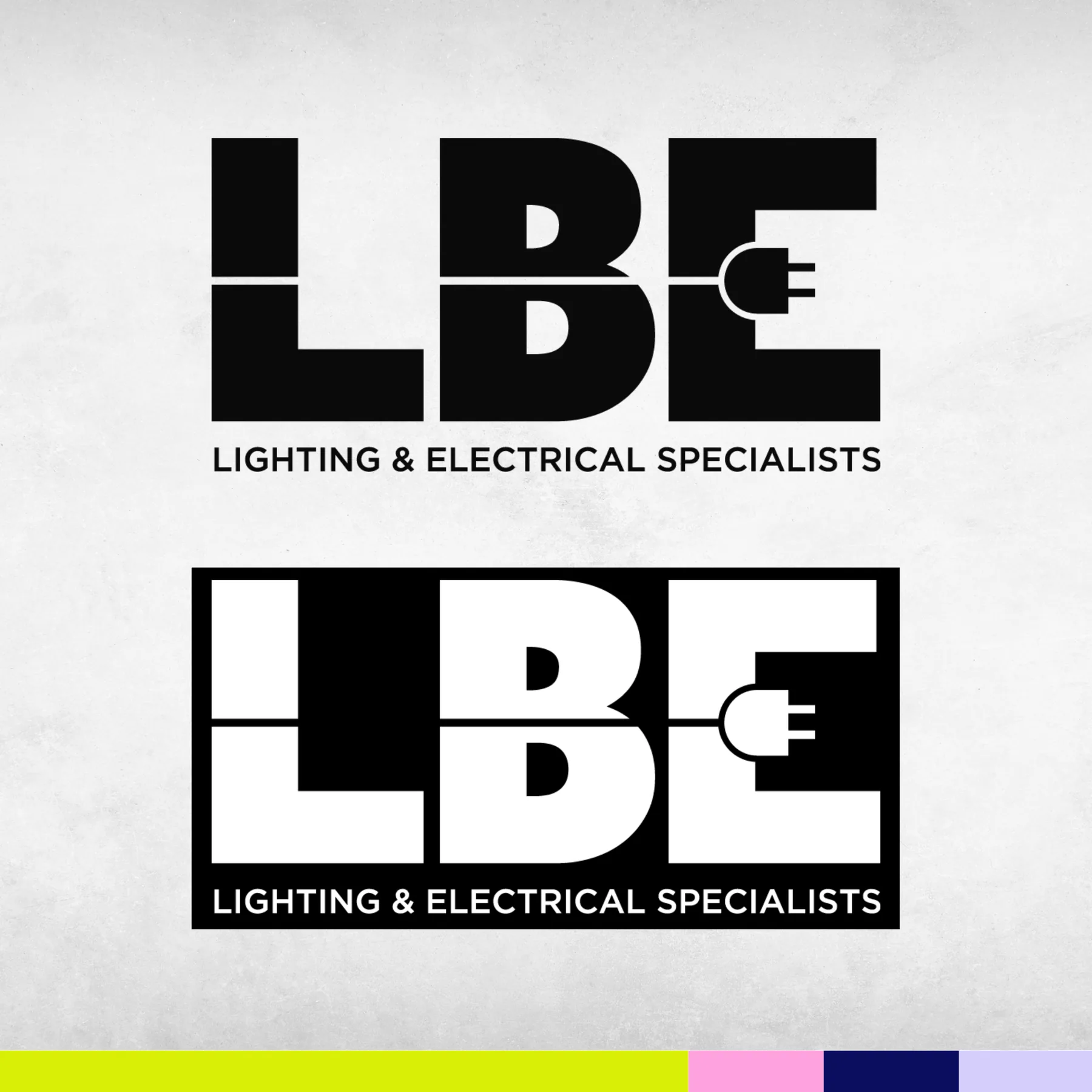 LBE Lighting and Electrical logo design