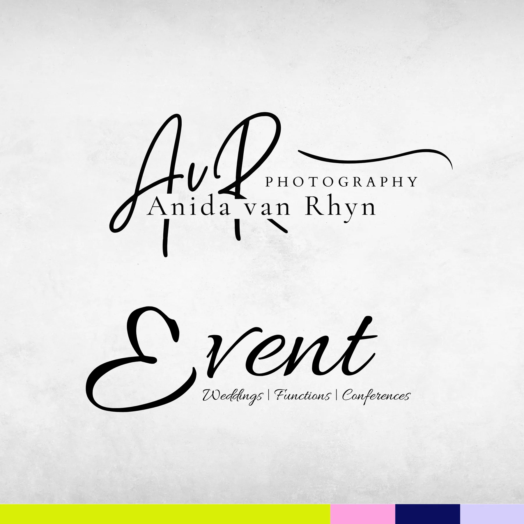 Anida van Rhyn Photography and Event logo design