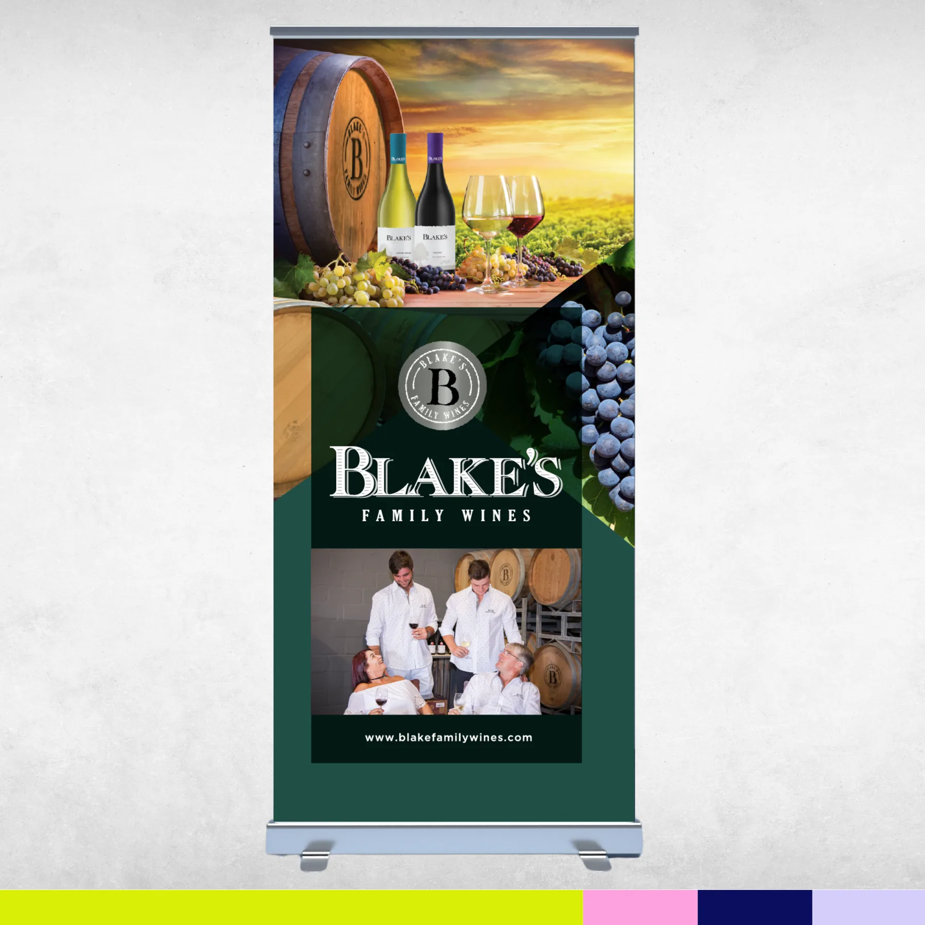 Blake's Family Wines poster design