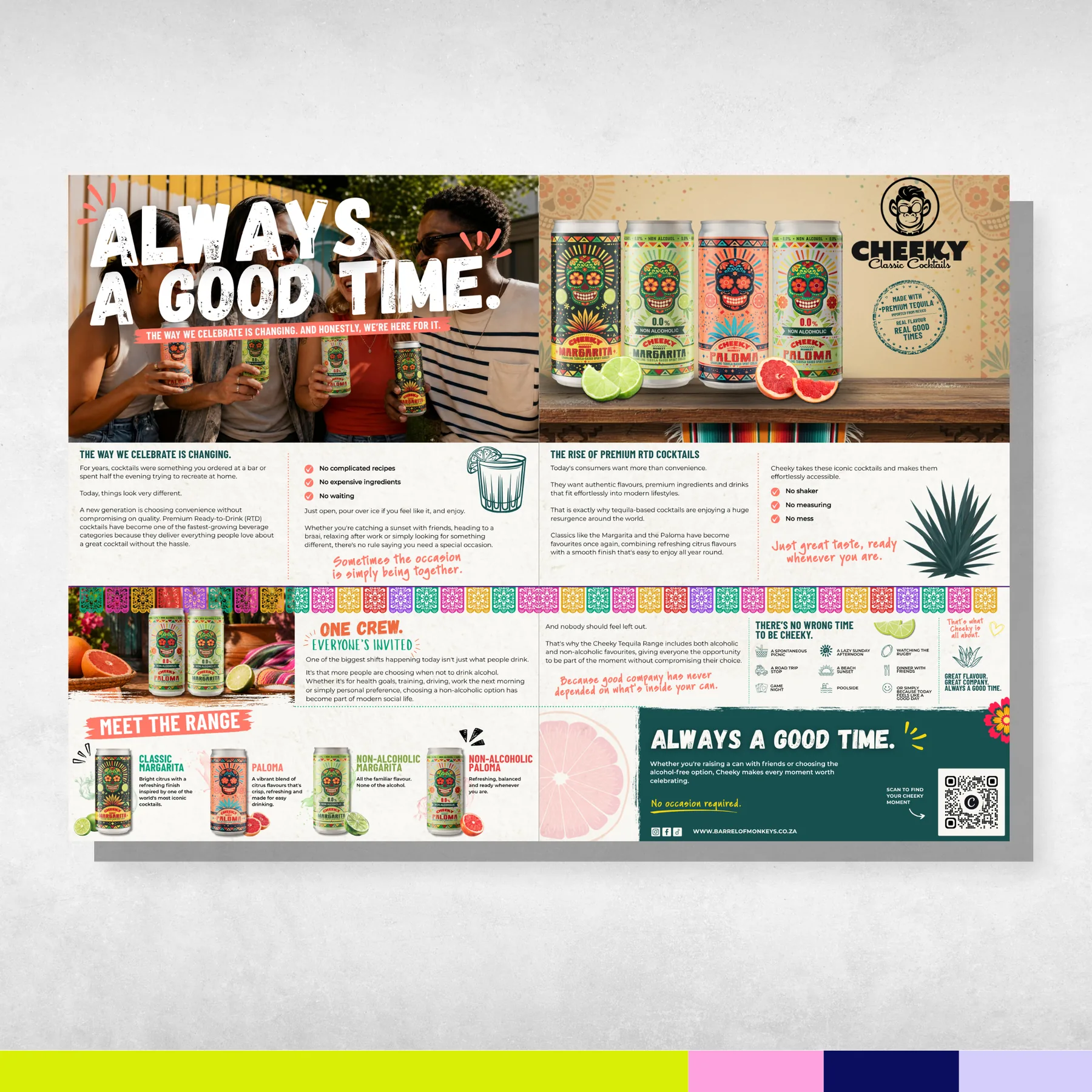 Cheeky Cocktails editorial spread