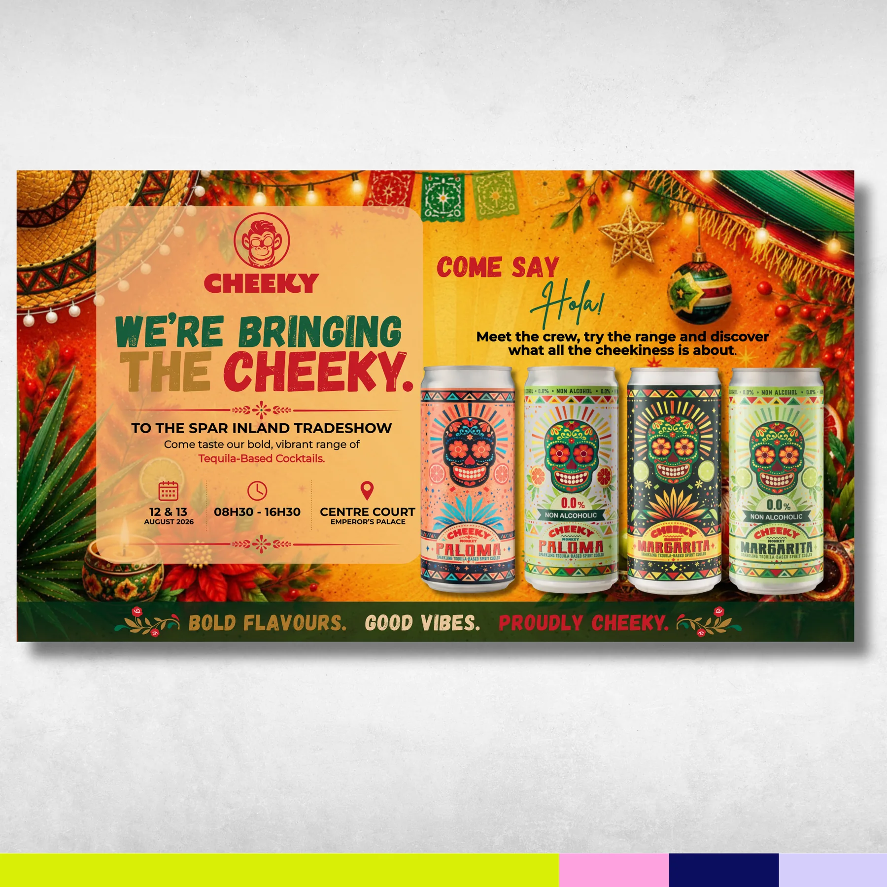 Cheeky Cocktails event banner design