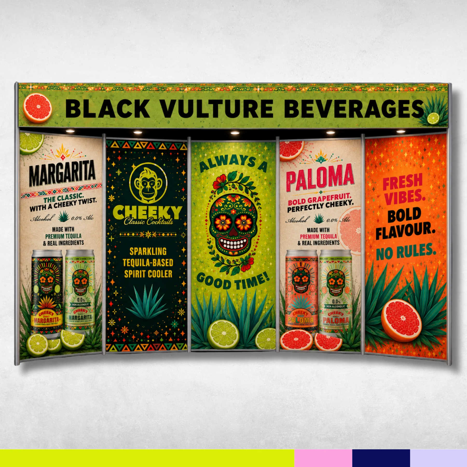 Black Vulture Beverages exhibition design