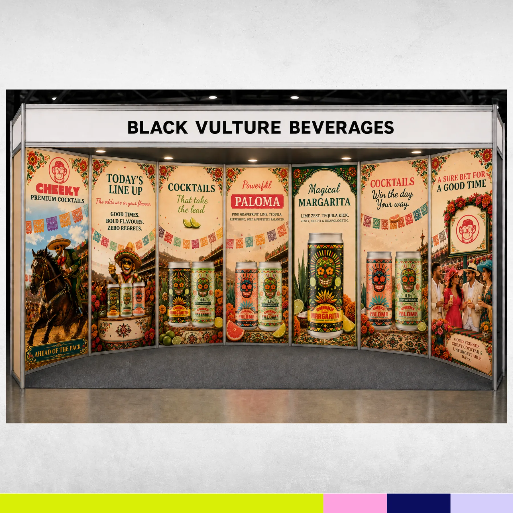 Black Vulture Beverages exhibition design