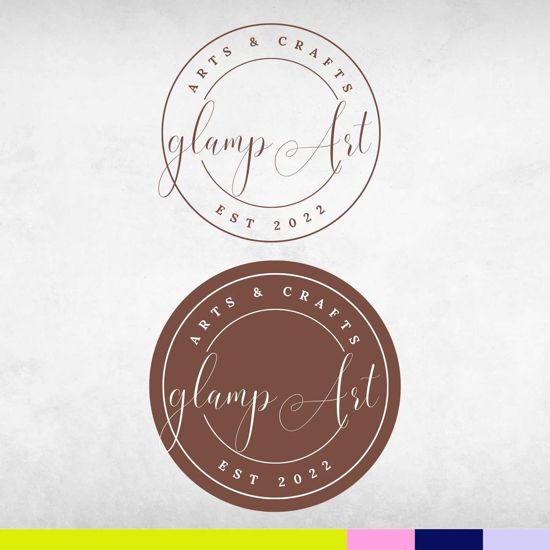 Glamp Art logo design